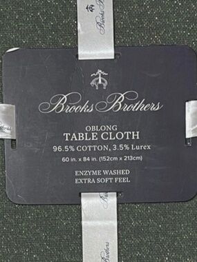 Brooks Brothers rectangle table cloth NWOT